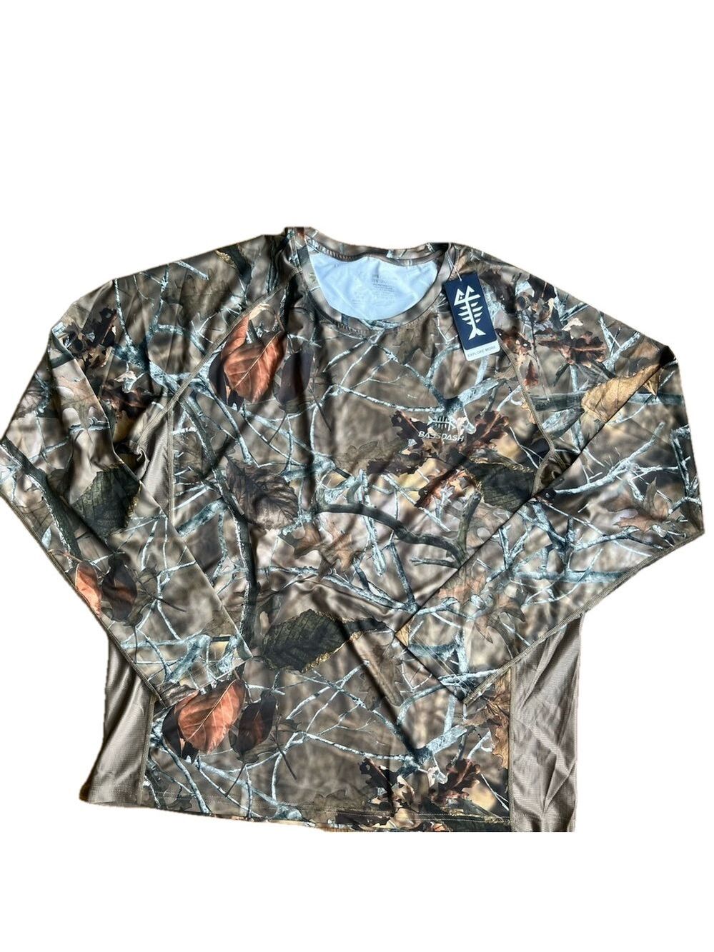 BassDash Fishing Camo Long Sleeve Shirt Men’s Size XL SKU#C24177